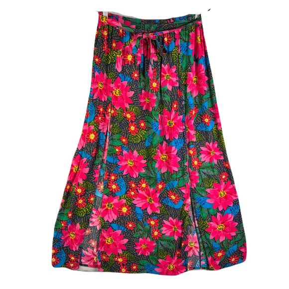 PATRONS OF PEACE Floral Print Maxi Skirt Womens Size L - Picture 1 of 9